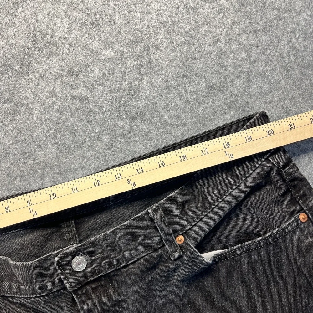 Levis‎ Jeans Men's 44x29 550 Relaxed Fit Straight Leg Black Denim Pants